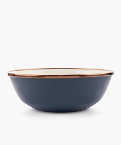 Enamel 2-Tone Bowl Set Indigo Blue
