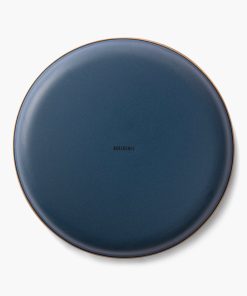 Enamel 2-Tone Deep Plate Set Indigo Blue