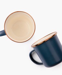 Enamel 2-Tone Mug Set Indigo Blue