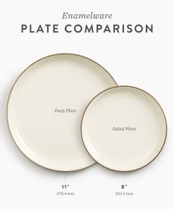 Enamelware 2-Tone Dining Collection - Olive Drab