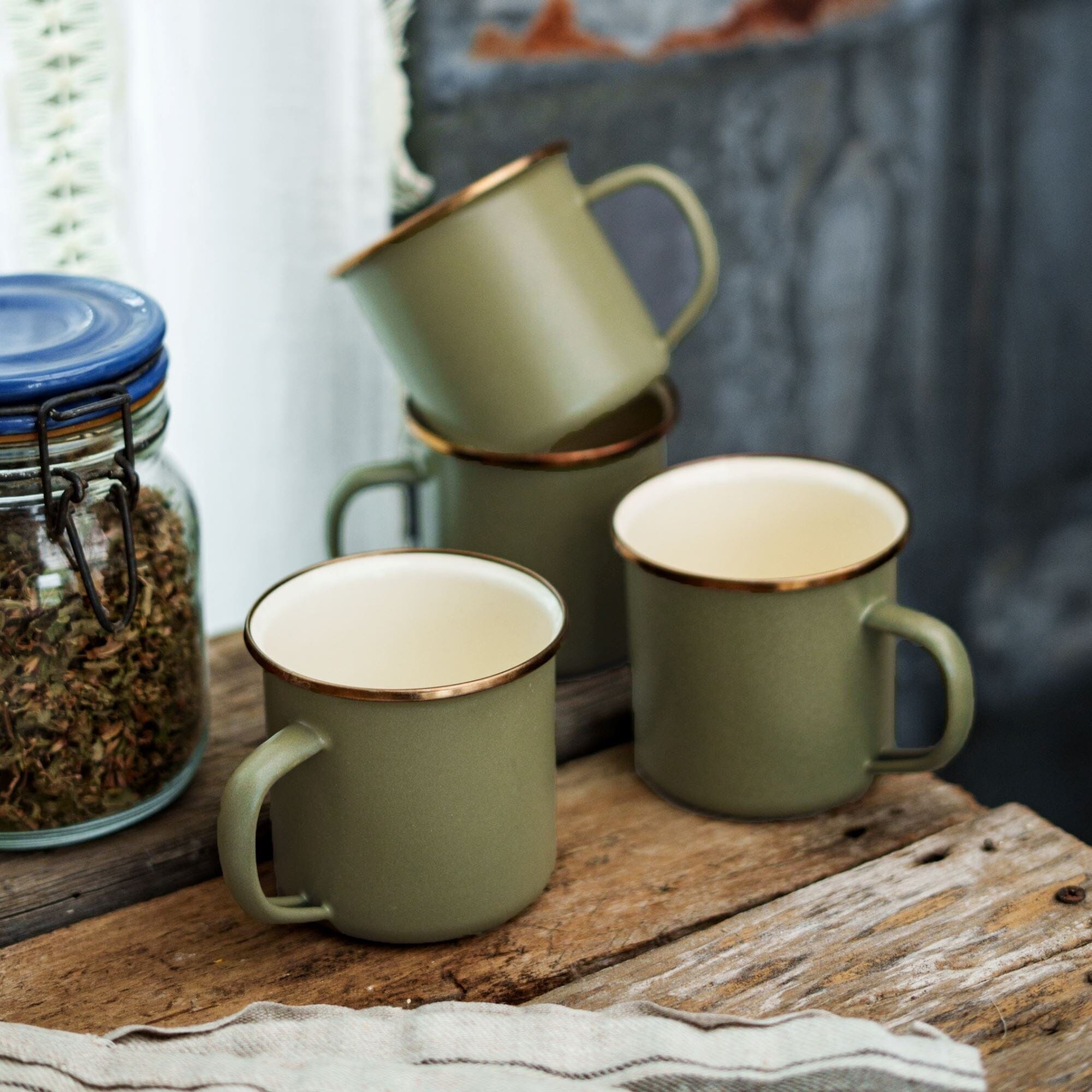 enamelware-2-tone-dining-collection-olive-drab-18-18-IMG-4677 Enamelware 2-Tone Dining Collection - Olive Drab