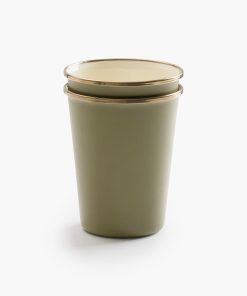 Enamelware 2-Tone Dining Collection - Olive Drab