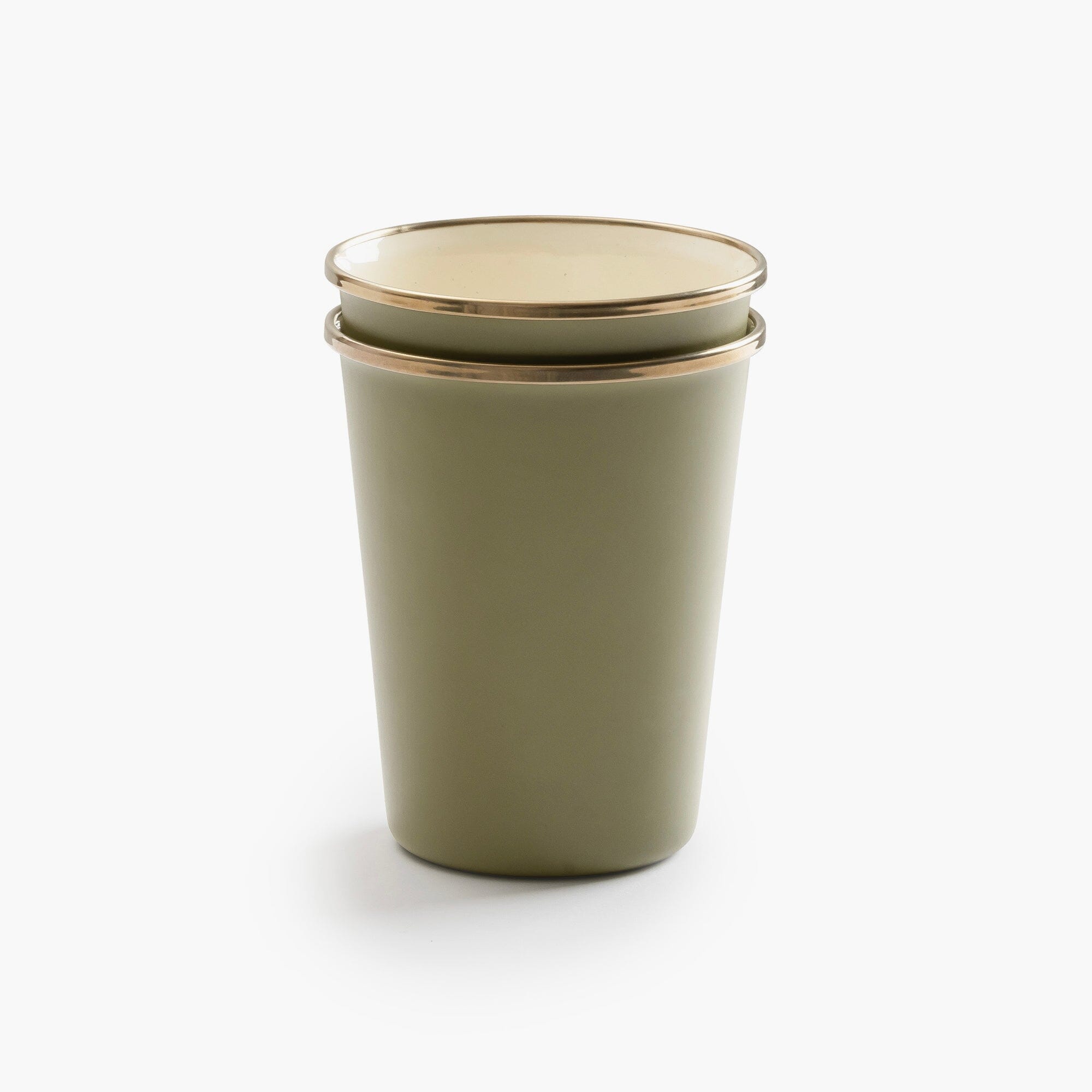 enamelware-2-tone-dining-collection-olive-drab-21-21-CKW-1029_Enamel2-ToneTallCupSet-OliveDrab_PDP_02 Enamelware 2-Tone Dining Collection - Olive Drab