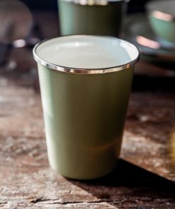 Enamelware 2-Tone Dining Collection - Olive Drab