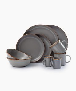 Enamelware Dining Collection - Slate Gray