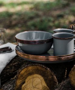 Enamelware Dining Collection - Slate Gray
