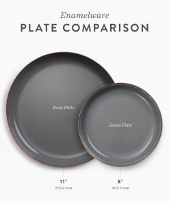 Enamelware Dining Collection - Slate Gray