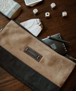 Neelum Zipper Pouch - Khaki