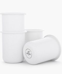 Rolled Enamelware Cup Set