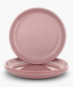 Rolled Enamelware Plate Set