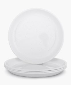 Rolled Enamelware Plate Set