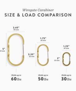 Wiregate Carabiners - 3 Sizes